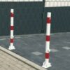 Neerklapbare parkeerpaal D76mm 12 Duurzaam en voordelig Ronde neerklapbare parkeerpalen.